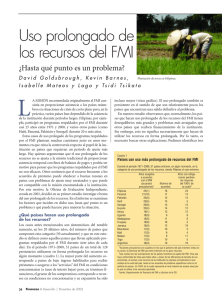 Uso prolongado de los recursos del FMI