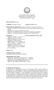 Programa - Universidad Católica Argentina