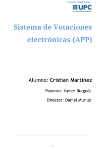 Sistema de Votaciones electrónicas (APP)