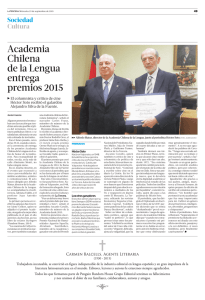 Academia Chilena de la Lengua entrega premios 2015