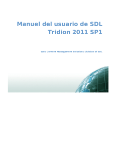 Manuel del usuario de SDL Tridion 2011 SP1
