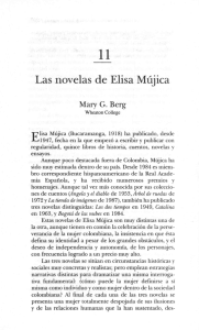 Las novelas de Elisa Mújica - Universidad Nacional de Colombia
