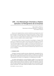 UML. Una Metodología Orientada a Objetos aplicada a la