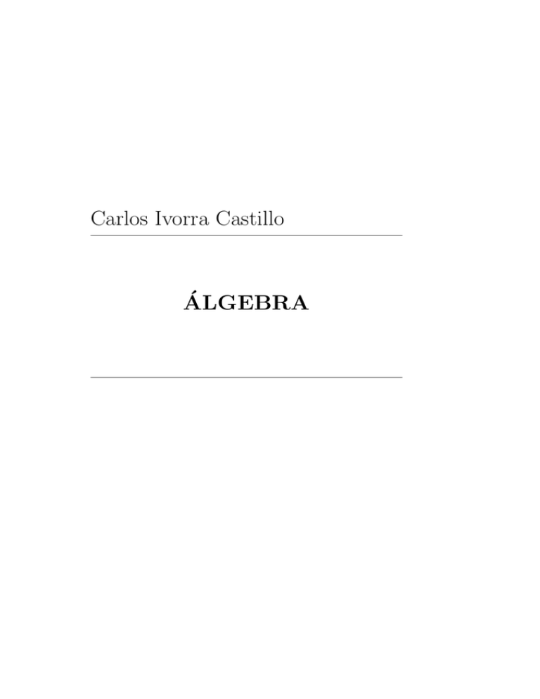 Carlos Ivorra Castillo ´ALGEBRA