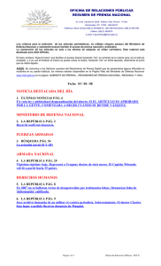 Resumen de Prensa Digital Of.RR.PP. del MDN