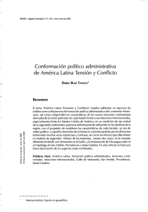 Conformación político administrativa de América Latina Tensión y