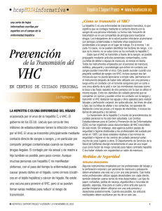 Prevención - HCV Advocate