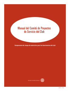 Manual del Comité de Proyectos de Servicio del Club