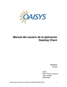 Manual del usuario de la aplicación Desktop Client