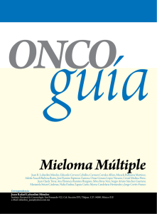Mieloma Múltiple - Instituto Nacional de Cancerología