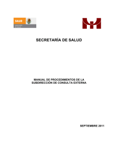 secretaría de salud - Instituto Nacional de Psiquiatría