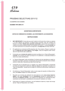 PRUEBAS SELECTIVAS 2011/12