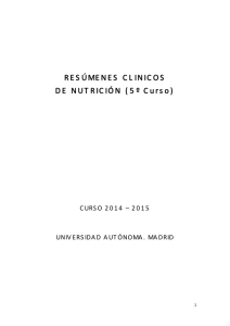 Resumenes Clínicos - Universidad Autónoma de Madrid