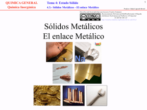 4.3.4 (1) - Sólidos Metálicos