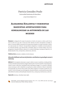 Patricia González Prado Alexandra Kollontai y feministas marxistas