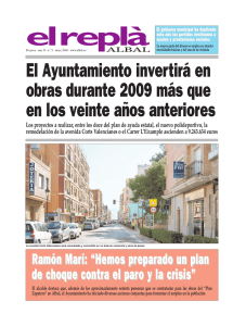 Ramón Marí: “Hemos preparado un plan de choque contra el paro y
