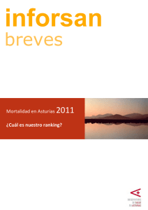 Mortalidad en Asturias 2011 ¿Cuál es nuestro ranking?