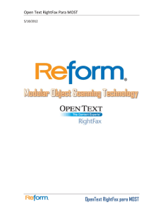 OpenText RightFax para MOST