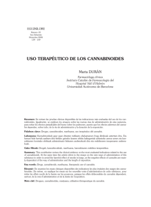USO TERAPÉUTICO DE LOS CANNABINOIDES