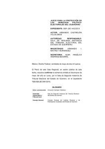 sdf-jdc-443/2015 actor - Tribunal Electoral del Poder Judicial de la
