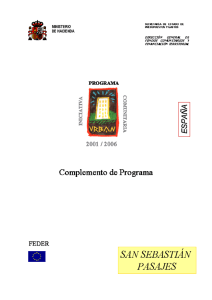 Programme supplement  - Dirección General de Fondos
