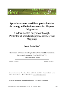 Aproximaciones analíticas postcoloniales de la migración