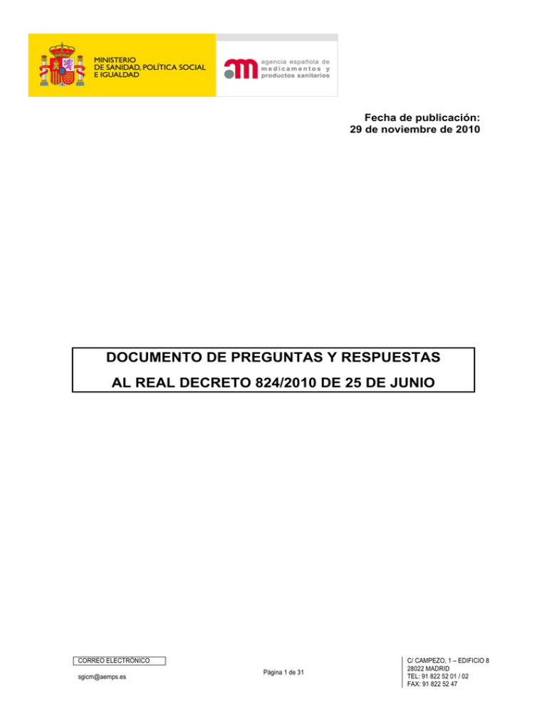 DOCUMENTO DE PREGUNTAS Y RESPUESTAS AL REAL