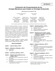 ACI 355.2: Evaluaci&oacute;n de Anclajes Mec&aacute;nicos en Hormig&oacute;n