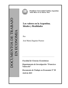 por José María Dagnino Pastore - Universidad Católica Argentina