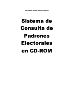 Sistema de Consulta de Padrones Electorales en CD-ROM
