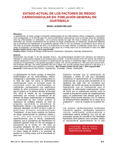 Factores Riesgo Guatemala - Revista Guatemalteca de Cardiología