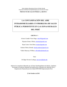 La contaminación... ...zonas rurarles Perú