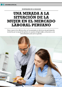 una mirada a la situación de la mujer en el mercado laboral peruano