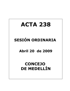 ACTA 096 - Concejo de Medellín