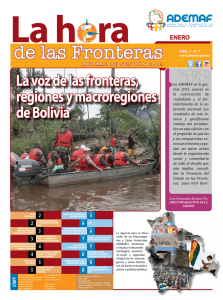 La voz de las fronteras, regiones y macroregiones de Bolivia