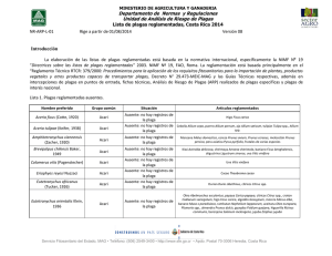 Departamento de Normas y Regulaciones Unidad de