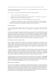 aprobado el proyecto de ley de acción y del servicio exterior del