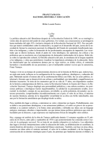 1 FRANZ TAMAYO - Academia Boliviana de la Lengua