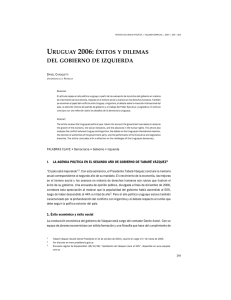 "Uruguay 2006: éxitos y dilemas del gobierno de