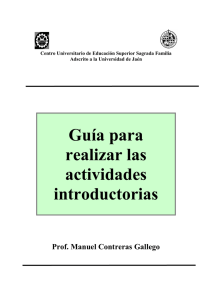 Guía Actividad introductoria 2012-2013