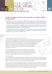 Nº 18: ¿Cuál es el impacto de la crisis económica en el gasto