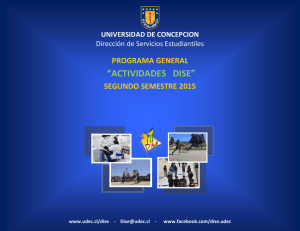 actividades dise - Universidad de Concepción