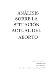 análisis sobre la situación actual del aborto