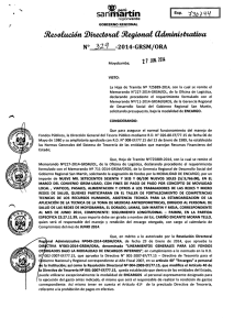 Resolución Directoral Nº 329-2014-GRSM/ORA | Fecha