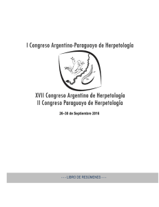 descargar - XVI Congreso Argentino de Herpetología