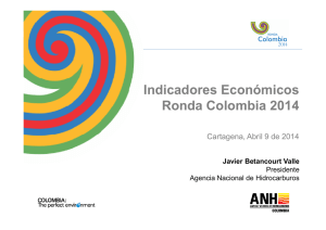 Indicadores Económicos Ronda Colombia 2014