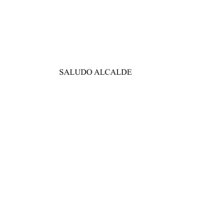 SALUDO ALCALDE