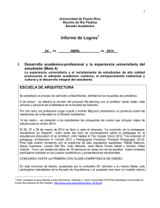 Informe de Logros - Senado Académico