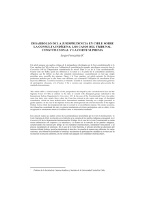Desarrollo de la Jurisprudencia en Chile sobre la Consulta Indígena