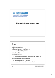 El lenguaje de programación Java